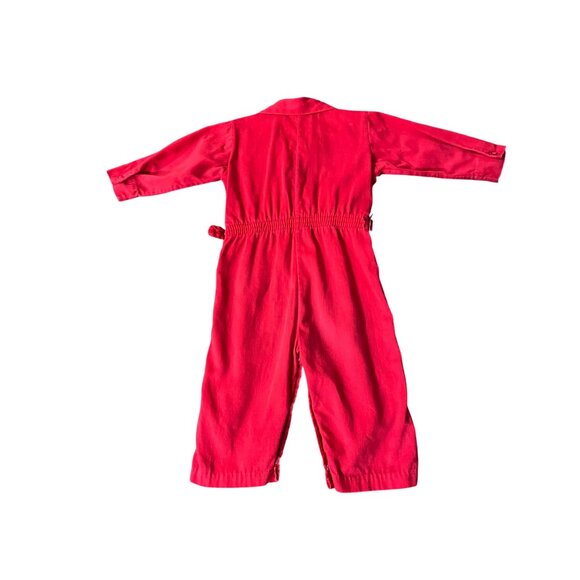 Vintage Dotty Dan Coveralls Infant XL Used Red Fair Condition - Picture 4 of 16